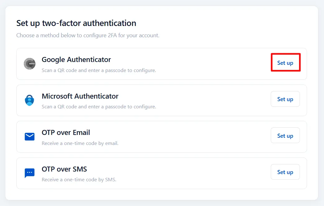 Kentico MFA - End user setup Google Authenticator