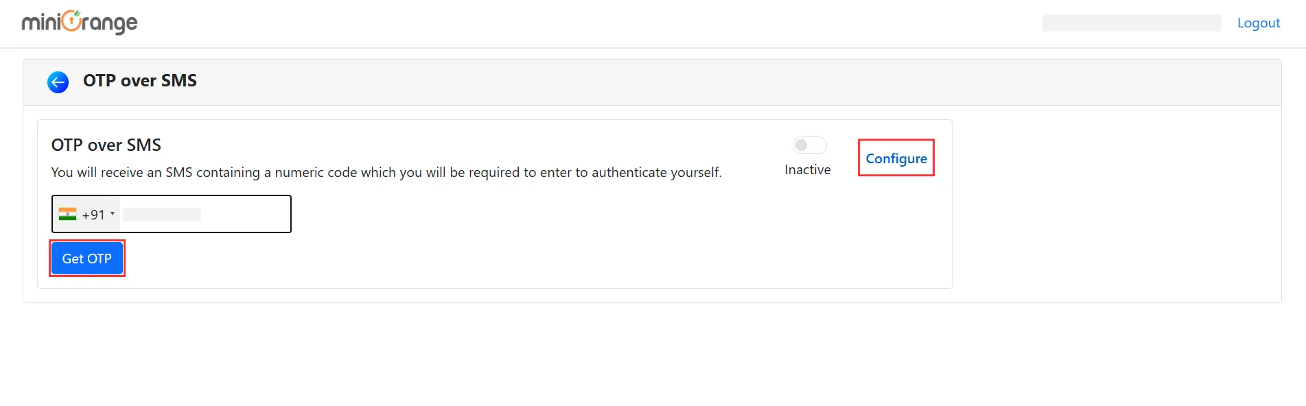 Umbraco 2FA - OTP over SMS Get OTP