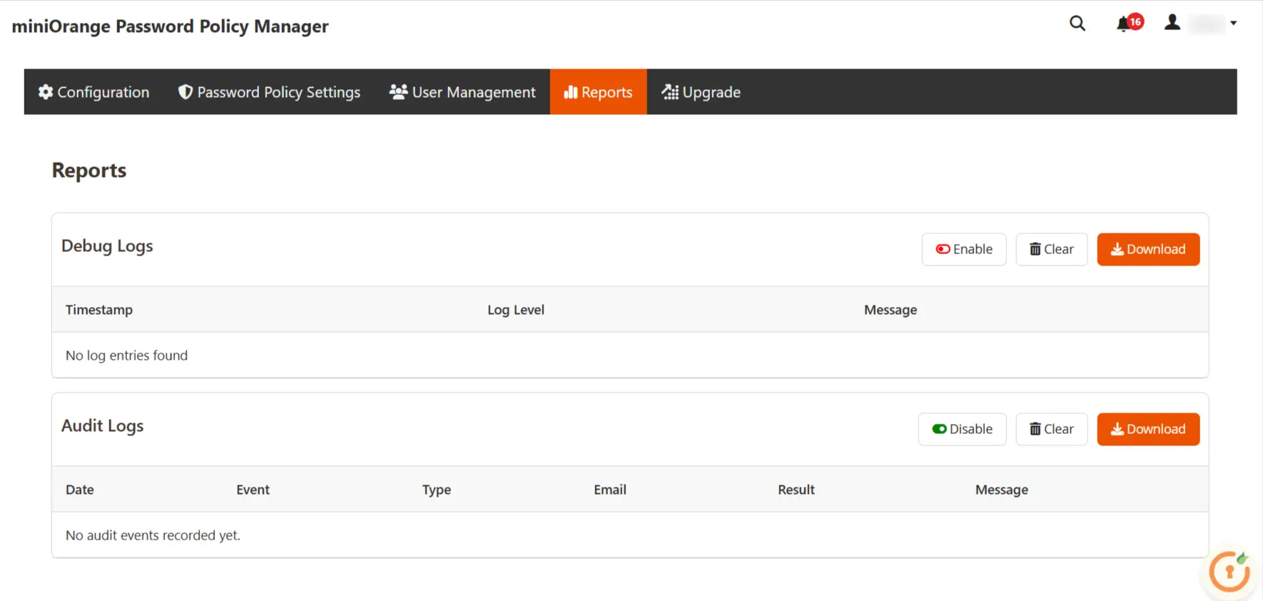 Magento password policy manager- Reports