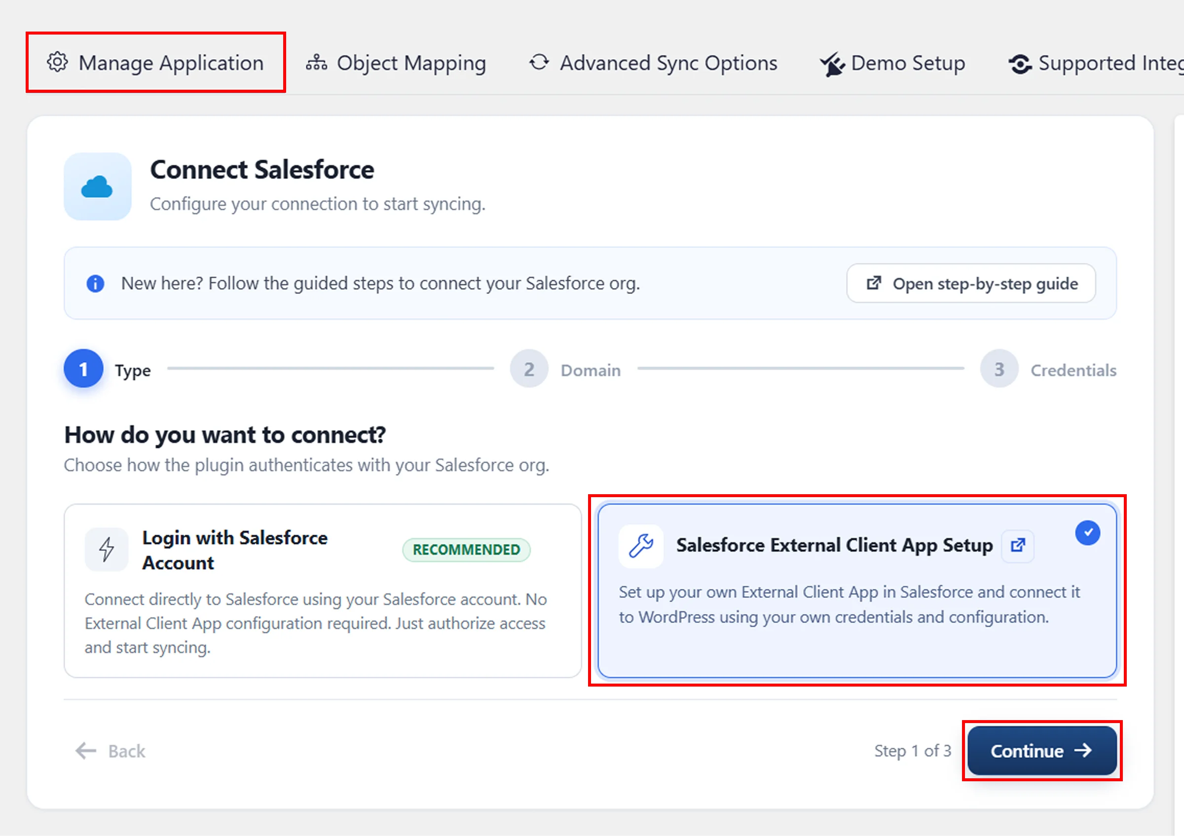 Configure Salesforce Sync with WordPress - Salesforce External Client App Setup
