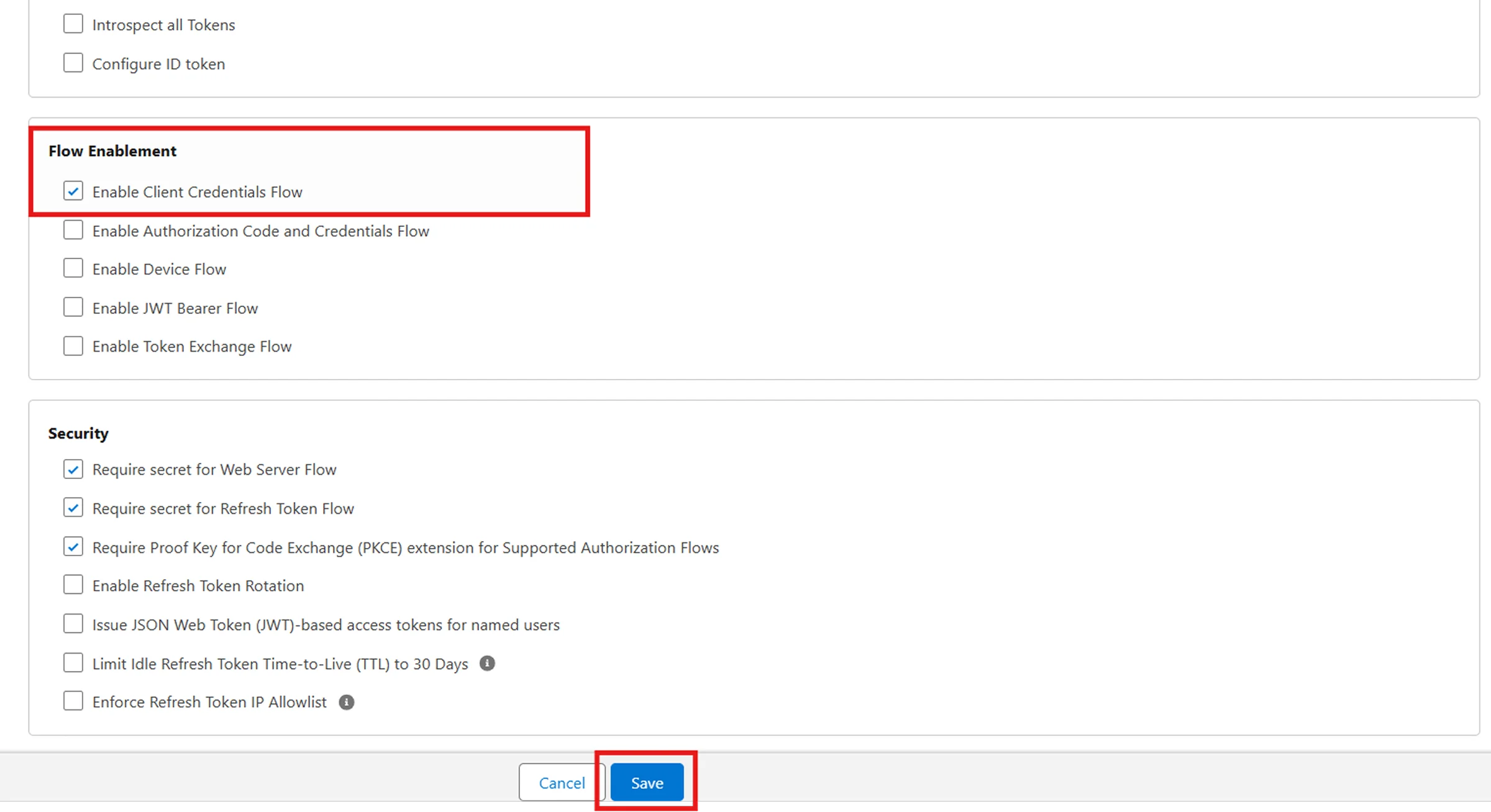 Configure Salesforce Sync with WordPress - Enable Client Credentials Flow