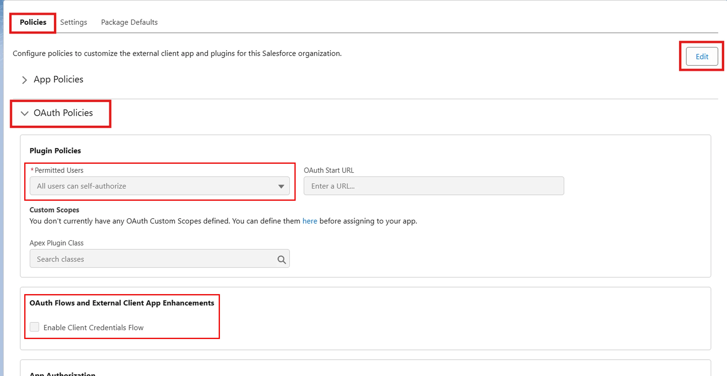 Configure Salesforce Sync with WordPress - OAuth Policies