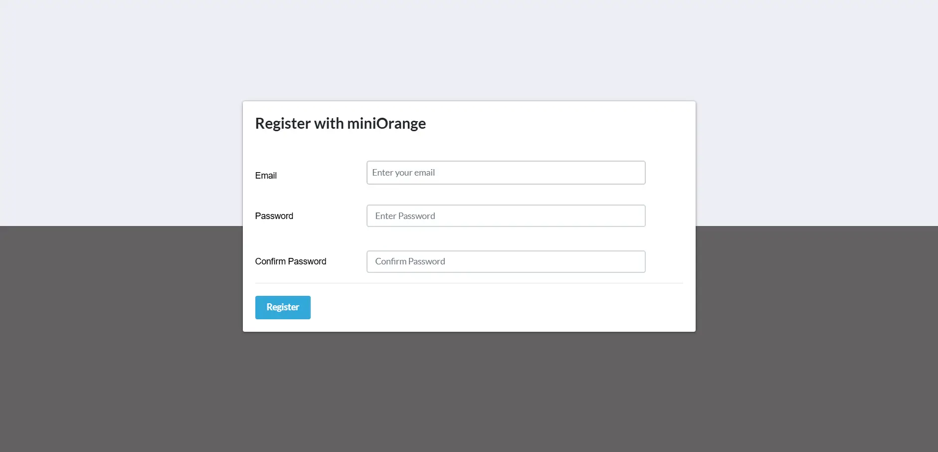 Umbraco 2FA - Register with miniOrange