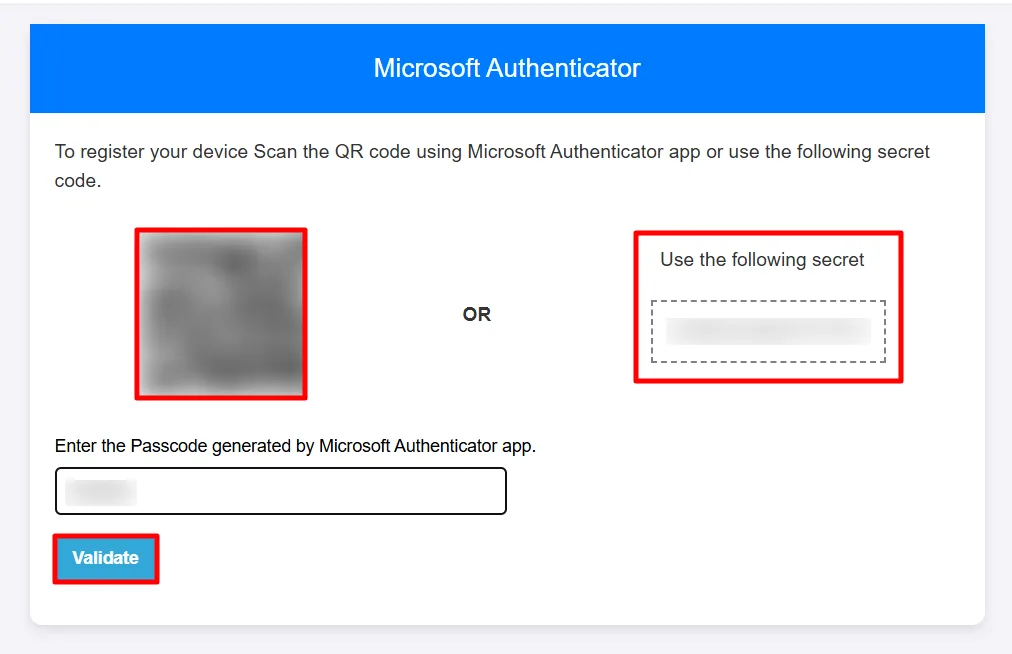 Umbraco 2FA - Validate Microsoft Authenticator passcode