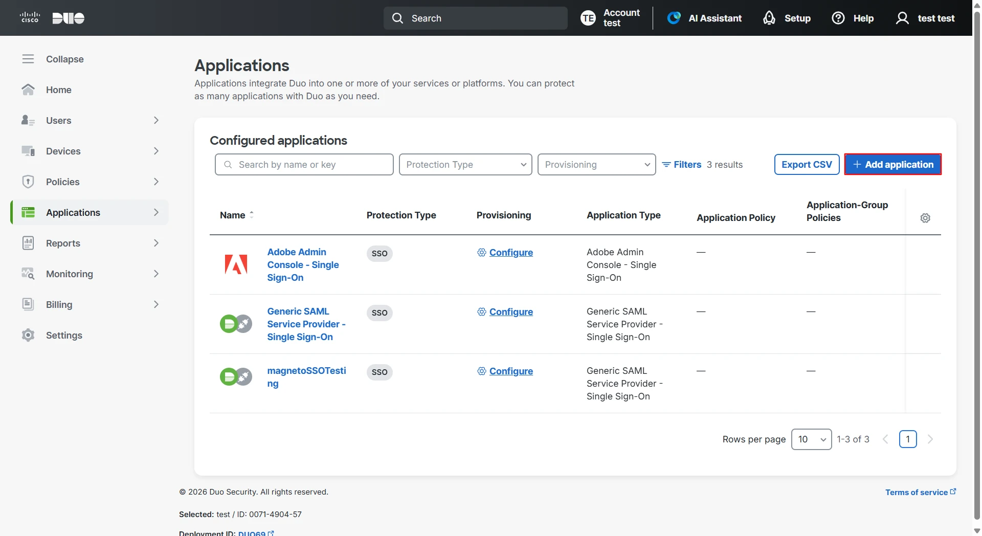 Magento SAML Single Sign-On(SSO) | Add application