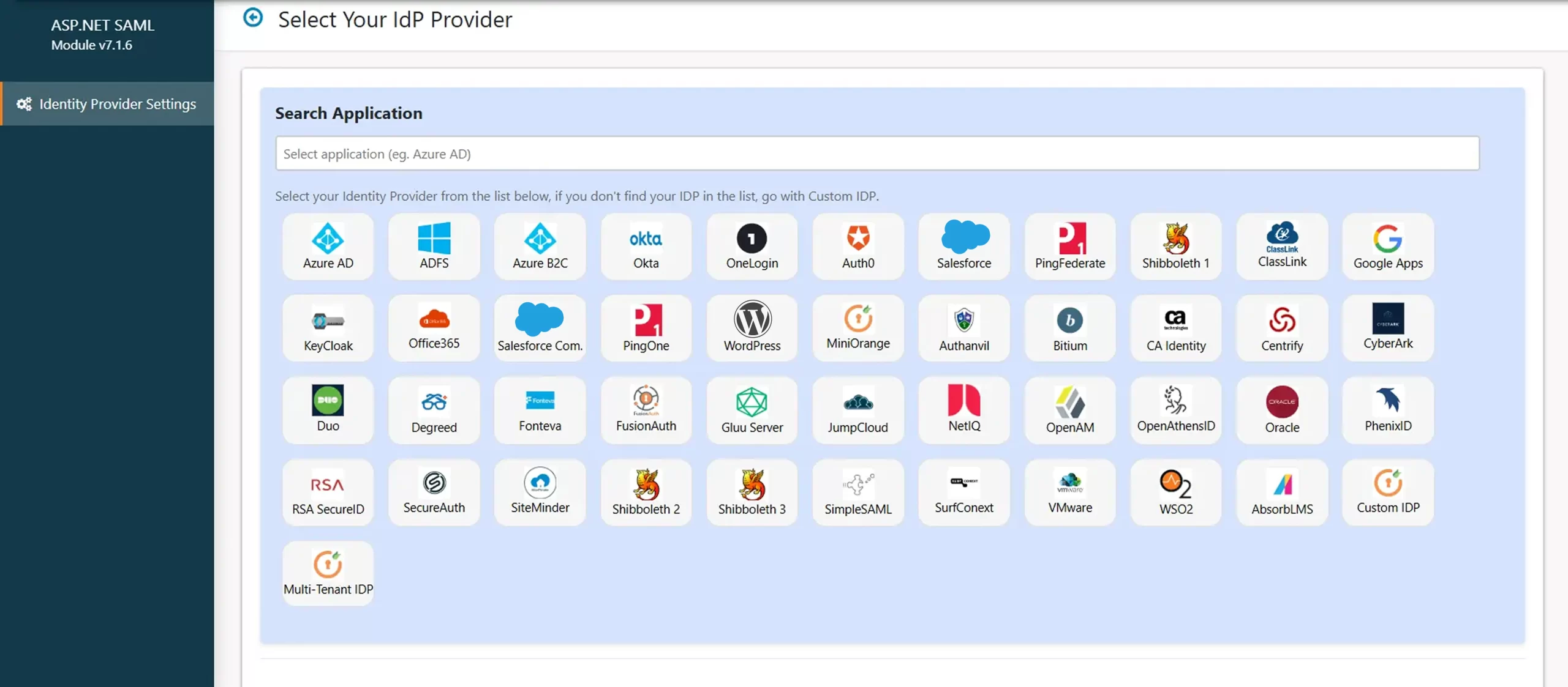 ASP.NET Framework SAML SSO usando Shopify como IdP: Agregar nuevo IdP