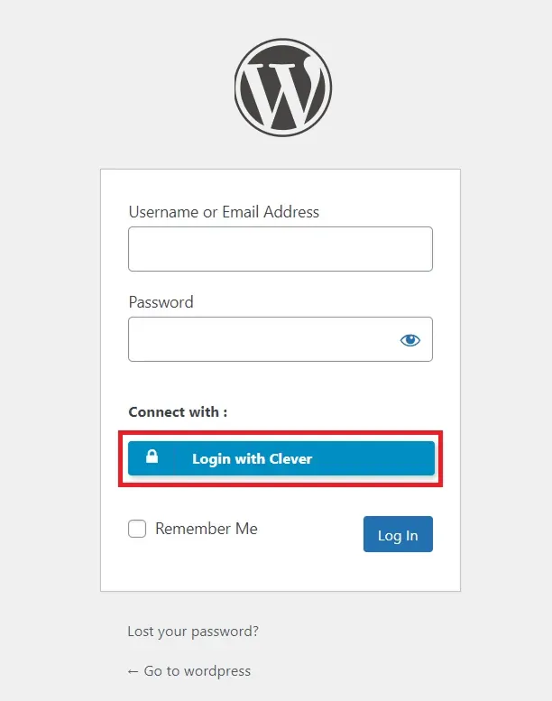 Login with Clever (Clever SSO) for SSO Education - create-newclient login button setting