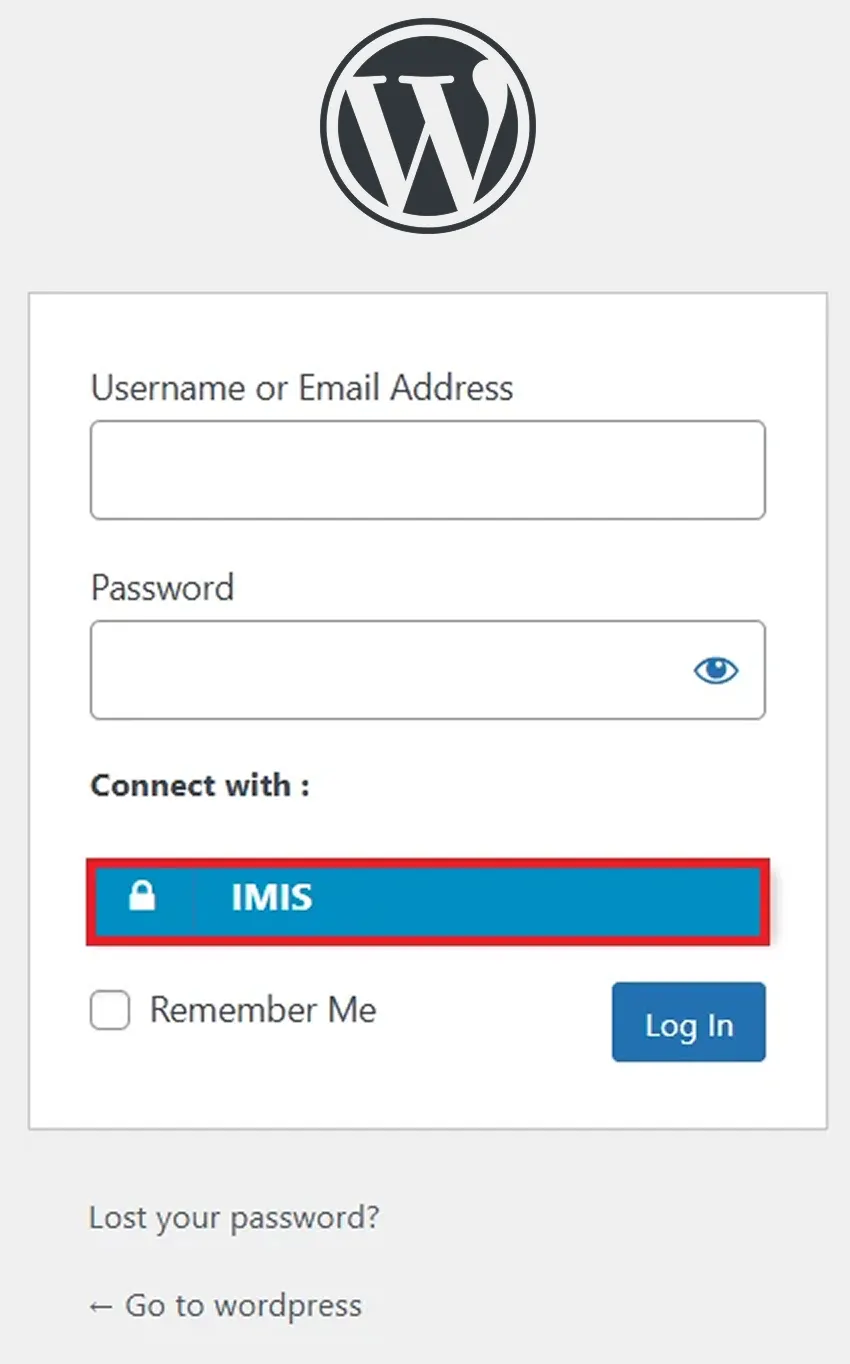 IMIS  Single Sign-on (SSO) - create-newclient login button setting