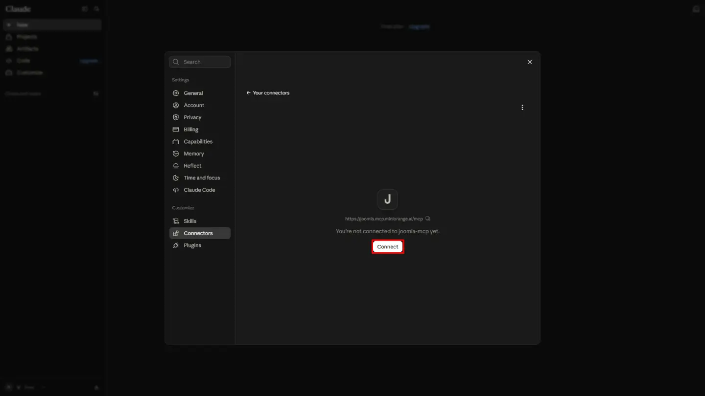 JoomlaAI - MCP Server: Claude Connect