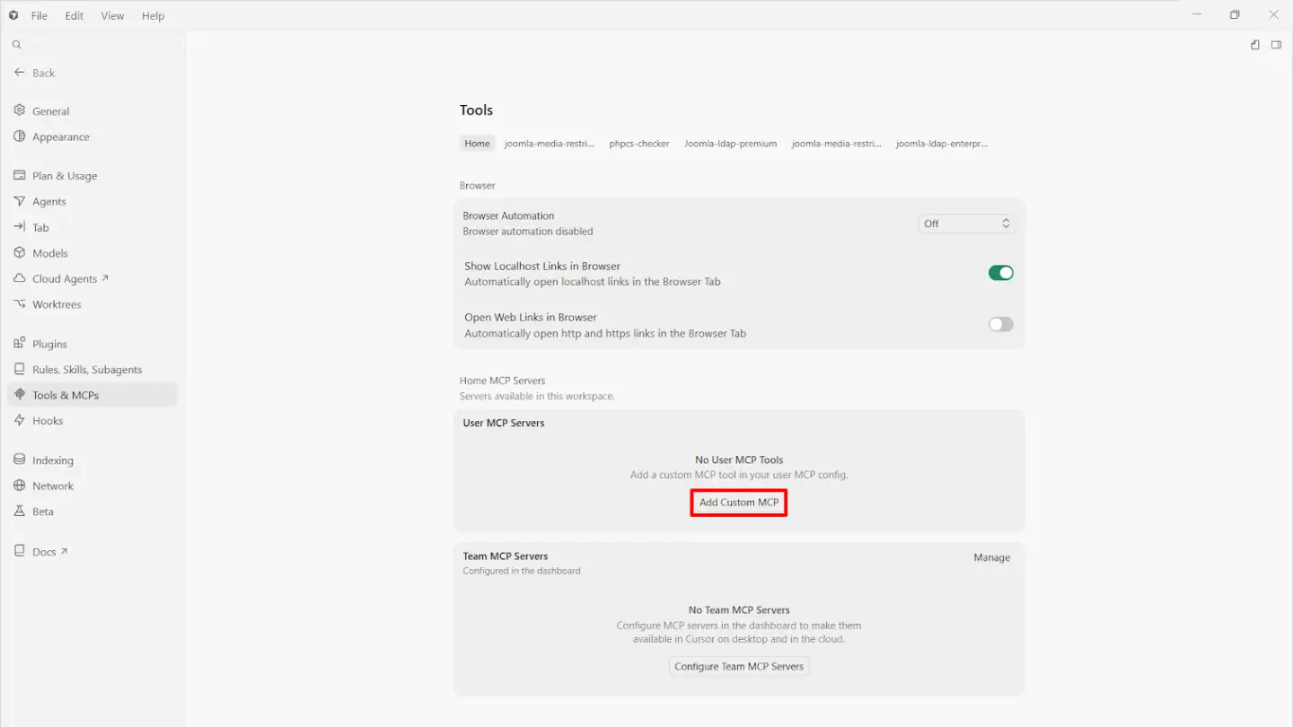 JoomlaAI - MCP Server: Connector Details