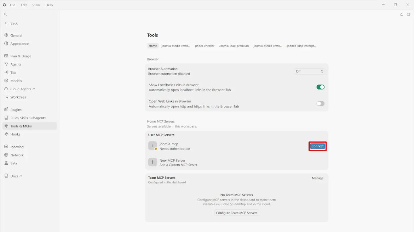 JoomlaAI - MCP Server: Claude Connect