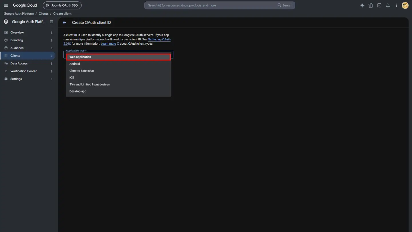 Create Client App