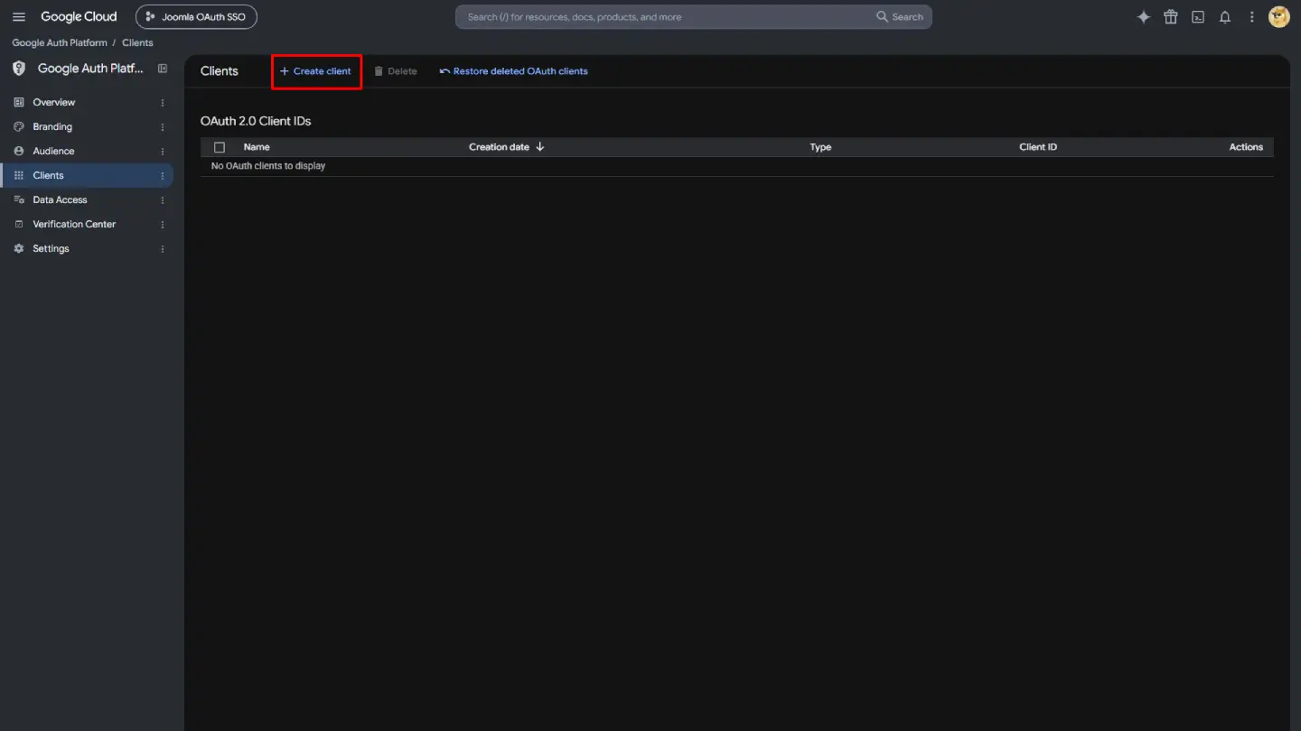 Create Client