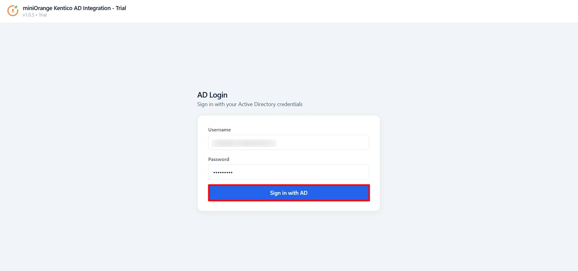 Kentico AD - End user login