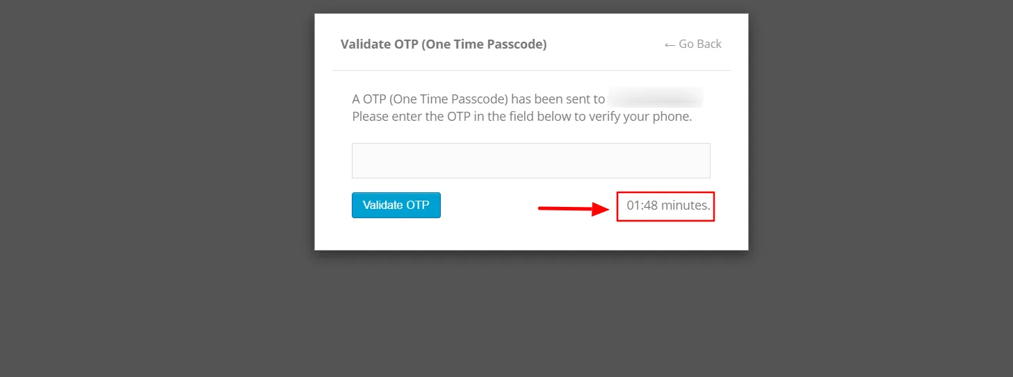 OTP Maker - Redirect Forms page