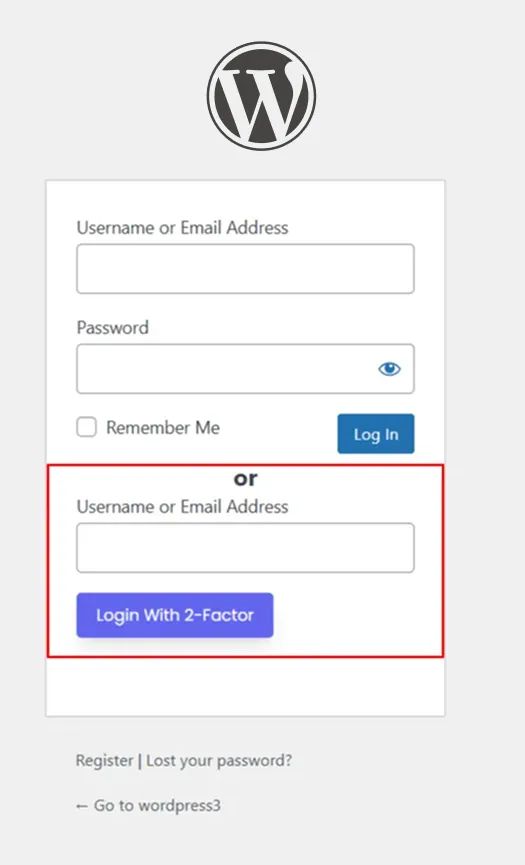 Passwordless login 2FA - See Passwordless login