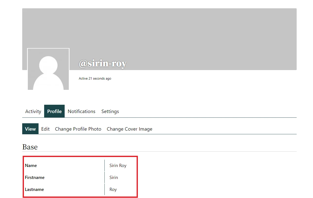 Buddypress Addon OAuth Client SSO - Profile Page