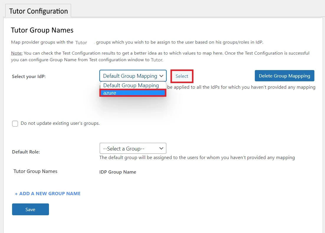 Tutor LMS Integrator for WordPress | Select OAuth Provider in Tutor Integrator