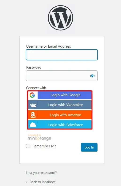 social login register apps on your website