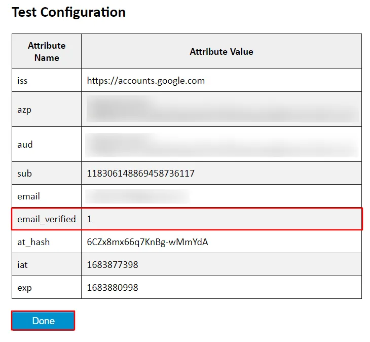 OAuth - Configuration de test