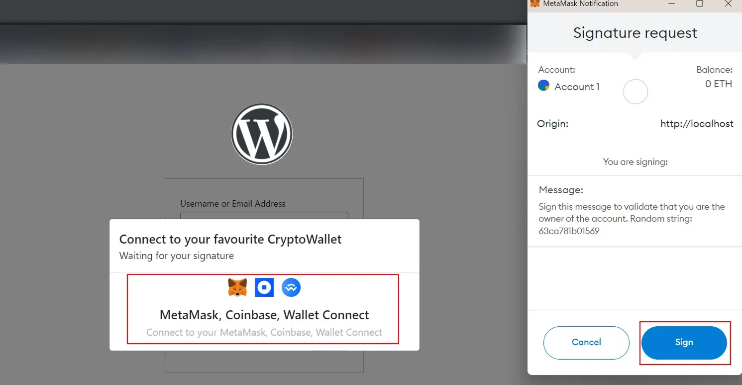 Web3 login Learndash integration addon for WordPress - login with metamask