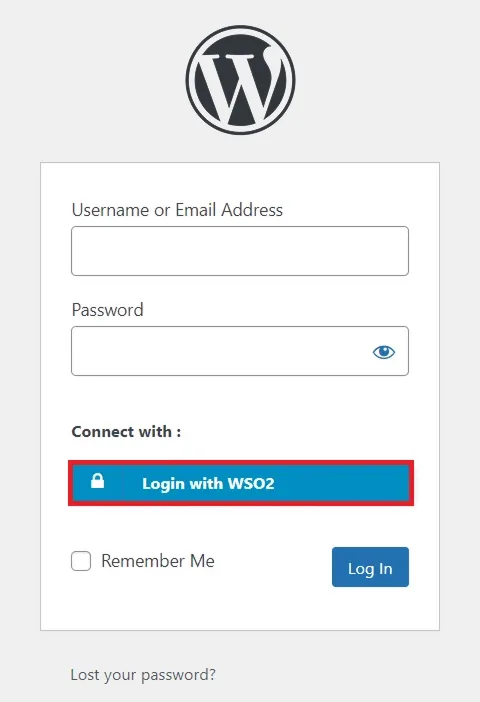 WSO2 Single Sign-On (SSO) - WSO2 Authentication with OpenID Connect - create-newclient login button setting