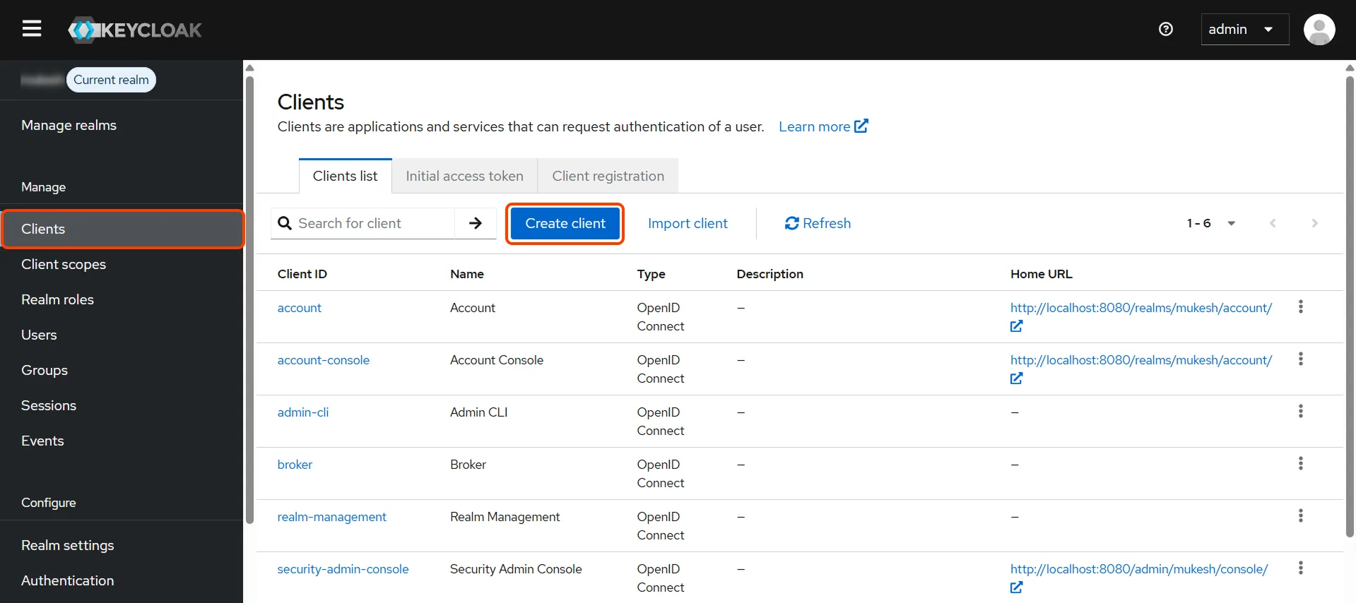 Keycloak SSO - Keycloak OAuth Single Sign-On - Create client