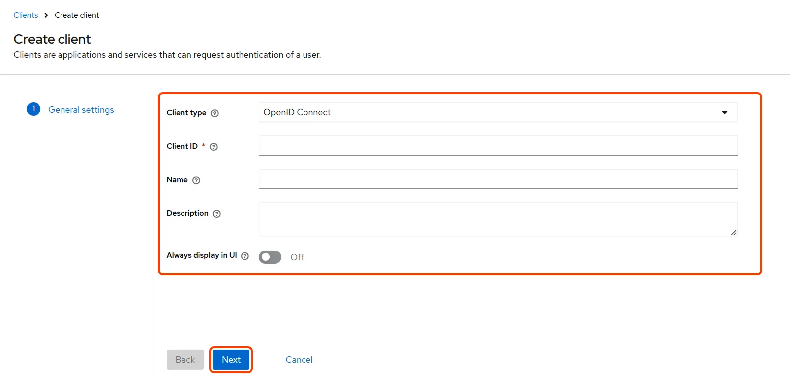 Keycloak SSO - Keycloak OAuth Single Sign-On - Add client id