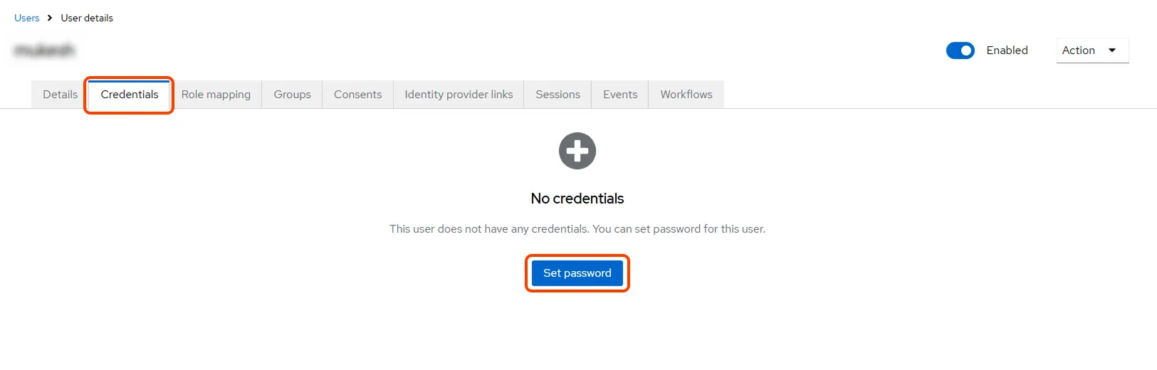 Keycloak SSO - Keycloak OAuth Single Sign-On - set password