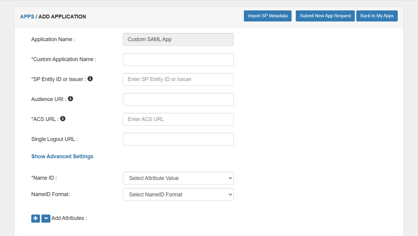 SSO using Shopify as IDP - Enter SP details manually