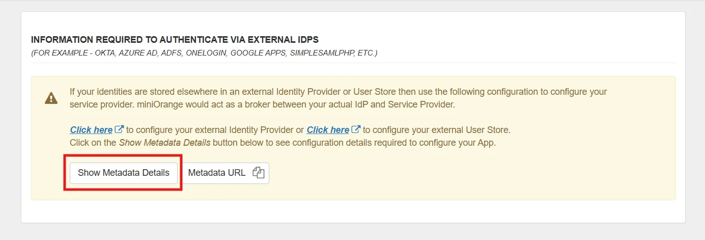 SSO using Shopify as IDP - Show IDP Metadata